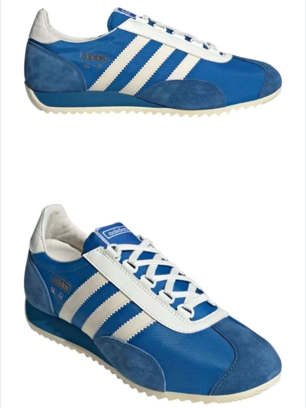 adidas Blue & White SL 72 Retro Sneaker